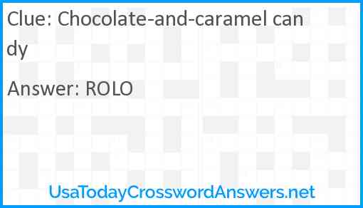Chocolate-and-caramel candy Answer