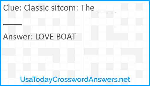 Classic sitcom: The ____ ____ Answer