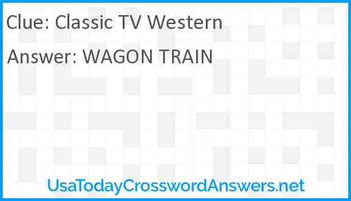 Classic TV Western Answer