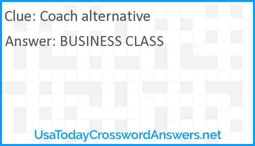 Coach alternative Answer