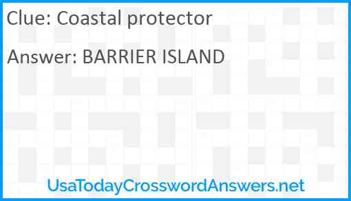 Coastal protector Answer