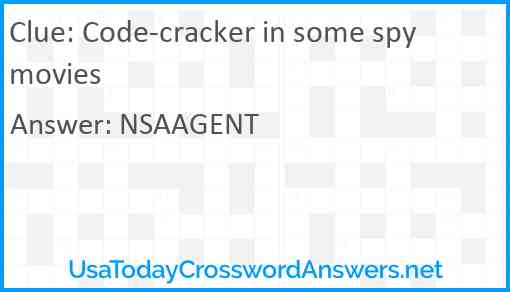 Code-cracker in some spy movies Answer