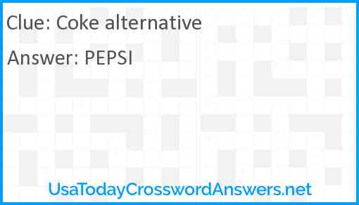 Coke alternative Answer