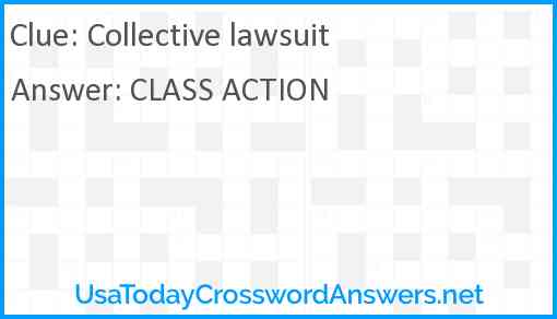 Collective lawsuit Answer