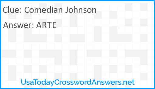 Comedian Johnson Answer