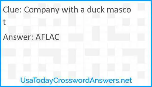Company with a duck mascot Answer