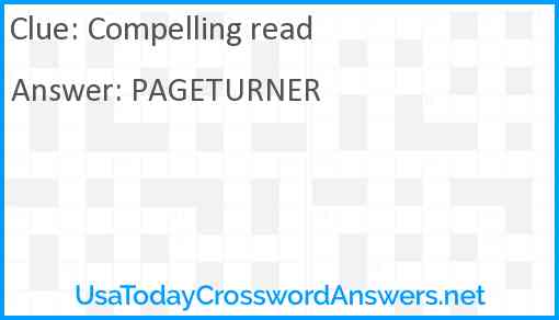 Compelling read Answer