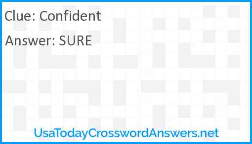 Confident Answer