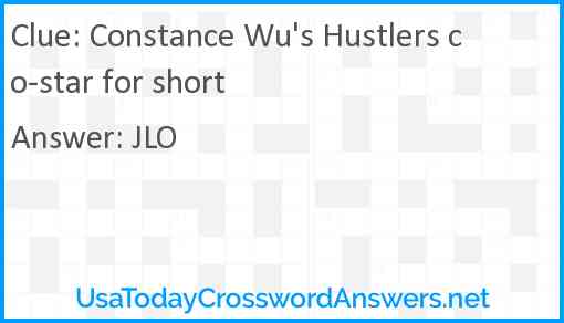 Constance Wu's Hustlers co-star for short Answer