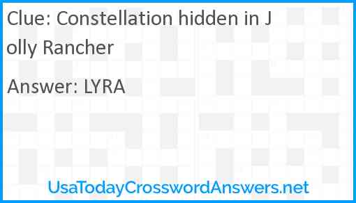 Constellation hidden in Jolly Rancher Answer