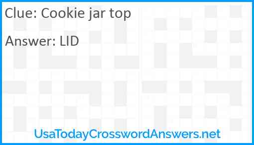 Cookie jar top Answer
