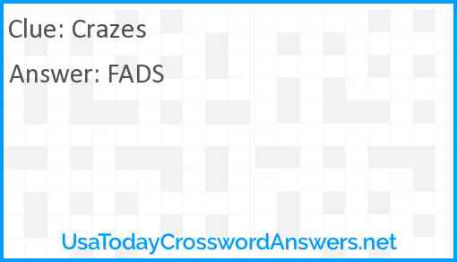 Crazes Answer