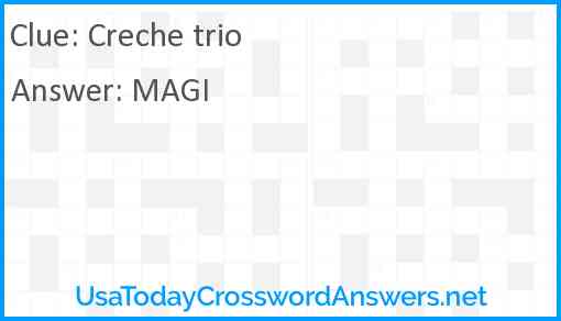 Creche trio Answer