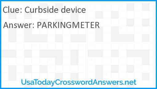 Curbside device Answer