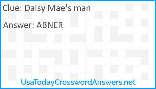 Daisy Mae's man Answer