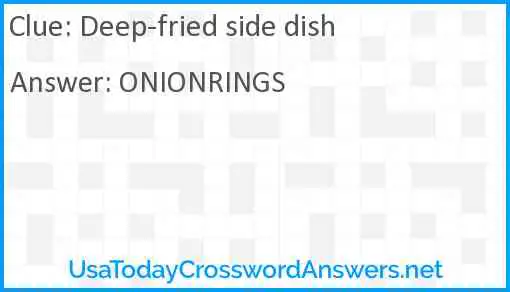 Deep-fried side dish Answer