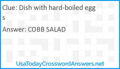 Dish with hard-boiled eggs Answer