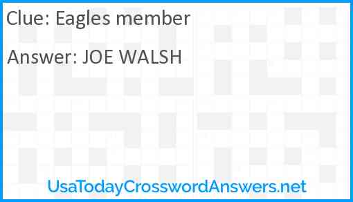 Eagles member Answer