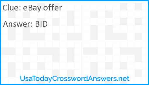 eBay offer Answer