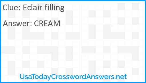 Eclair filling Answer