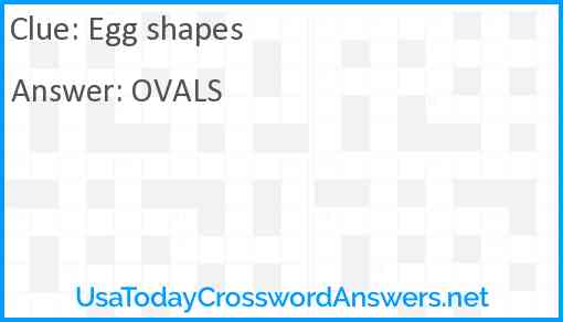 Egg shapes Answer