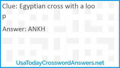 Egyptian cross with a loop Answer
