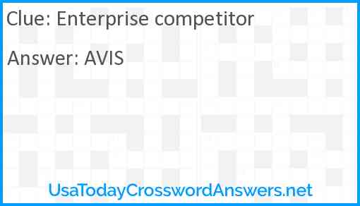 Enterprise competitor Answer