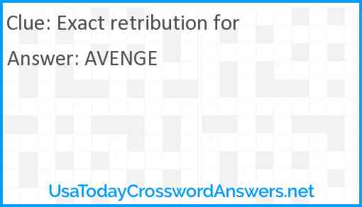 Exact retribution for Answer