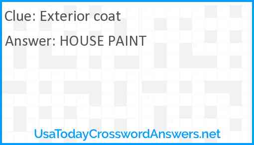 Exterior coat Answer
