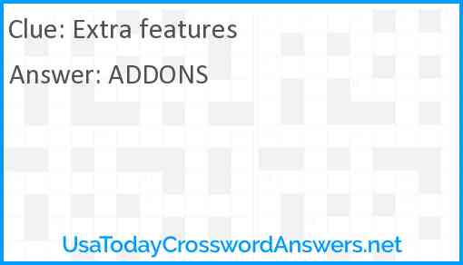 Extra features Answer