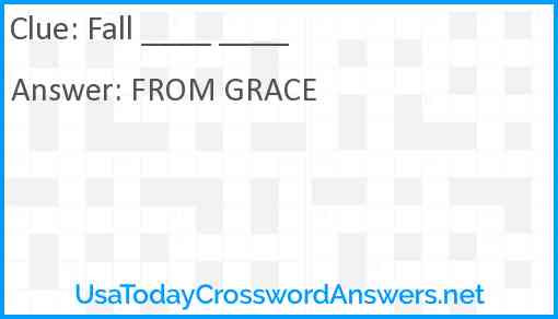 Fall ____ ____ Answer