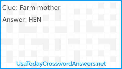 Farm mother Answer