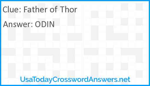 Father of Thor Answer