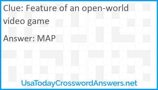 Feature of an open-world video game Answer
