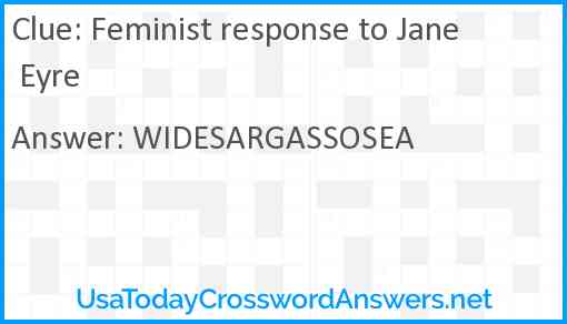 Feminist response to Jane Eyre Answer