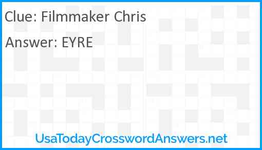Filmmaker Chris Answer
