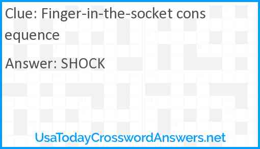 Finger-in-the-socket consequence Answer