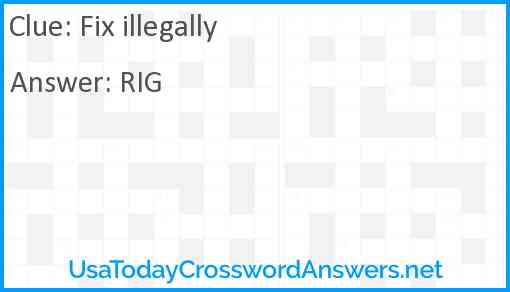 Fix illegally Answer