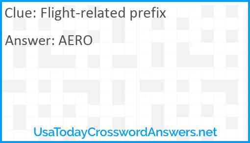 Flight-related prefix Answer