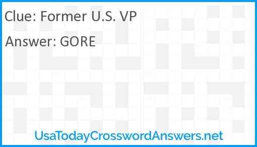 Former U.S. VP Answer