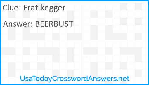 Frat kegger Answer
