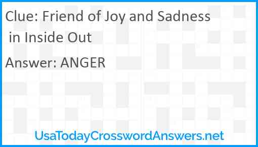 Friend of Joy and Sadness in Inside Out Answer