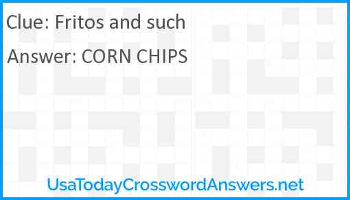 Fritos and such Answer