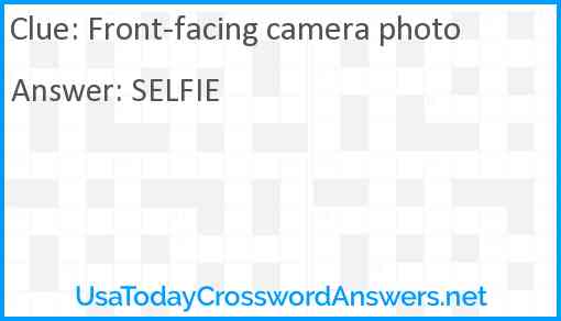 Front-facing camera photo Answer