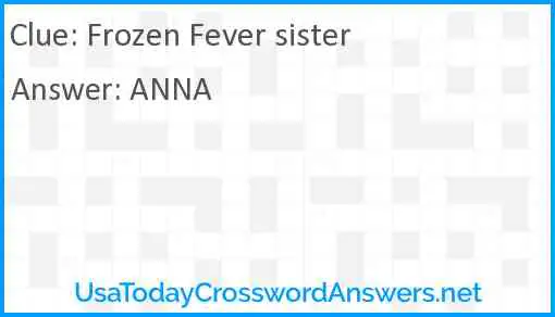 Frozen Fever sister Answer