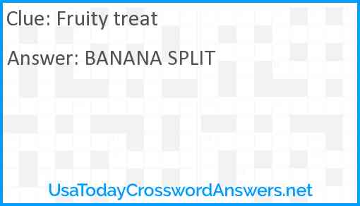 Fruity treat Answer