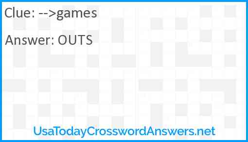-->games Answer