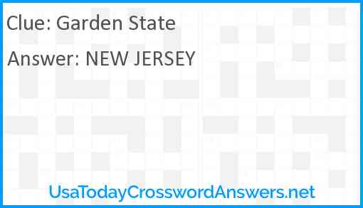Garden State Answer
