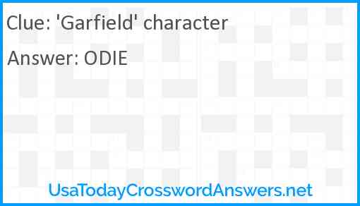 'Garfield' character Answer