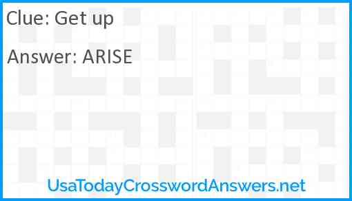 Get up Answer